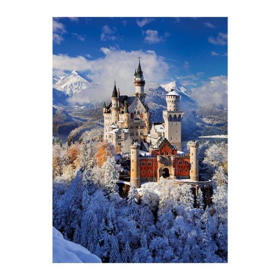 Puzzle Dino Winter auf Schloss Neuschwanstein 1000 Teile Puzzle Dino Winter auf Schloss Neuschwanstein 1000 Teile