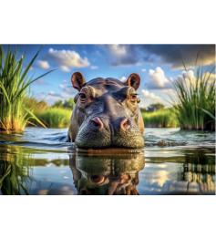 Puzzle Dino Süße Nilpferde 500 Teile
