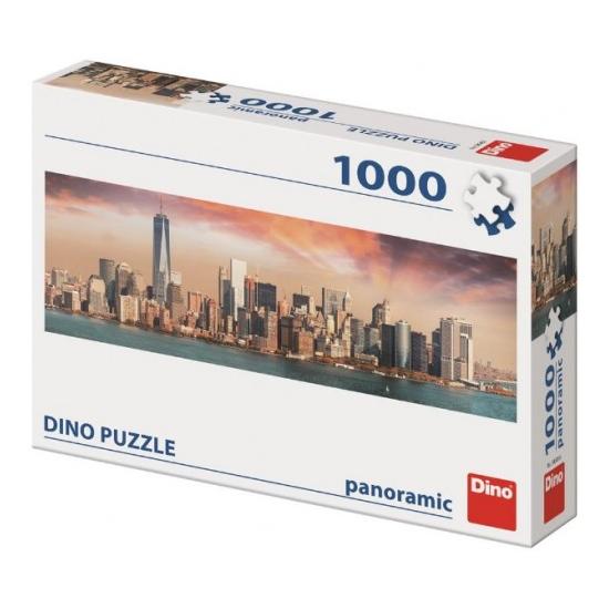 Dino Manhattan in der Abenddämmerung Puzzle 1000 Teile
