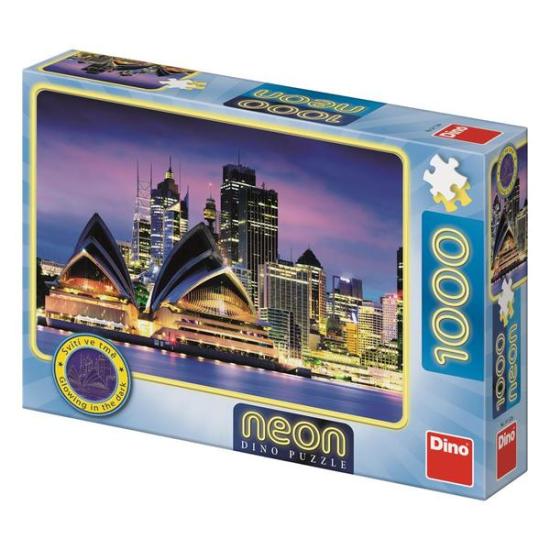 Dino Neon Sydney Opera House Puzzle 1000 Teile