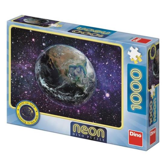 Dino Neon Planet Erde Puzzle 1000 Teile