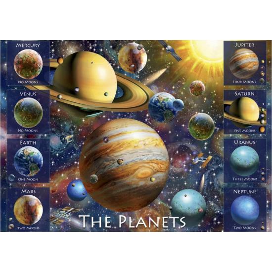 XXL-Eight Planets-Puzzle mit 500 Teilen
