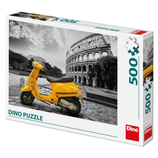 Dino-Puzzle Fahrt auf einer Vespa durch das Kolosseum von Rom 50
