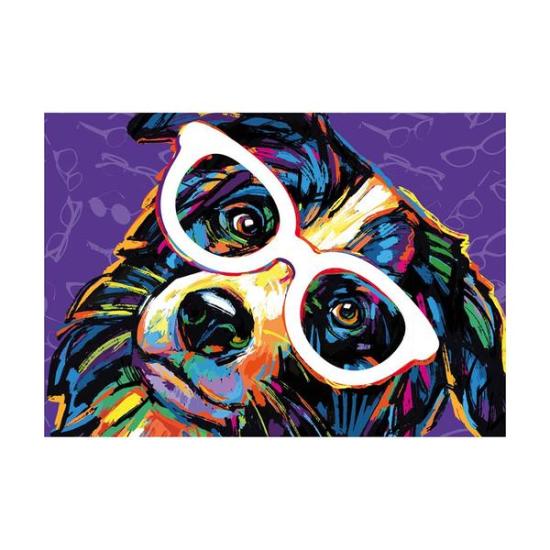 Dino Hund mit Brille Puzzle 500 Teile