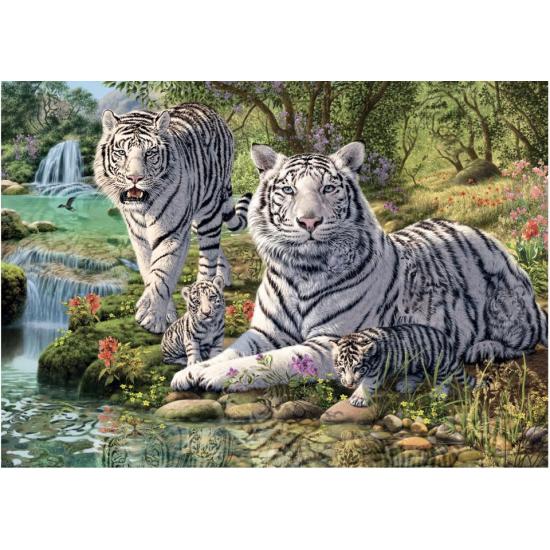 Puzzle Dino Albino Tiger mit 1000 Teilen