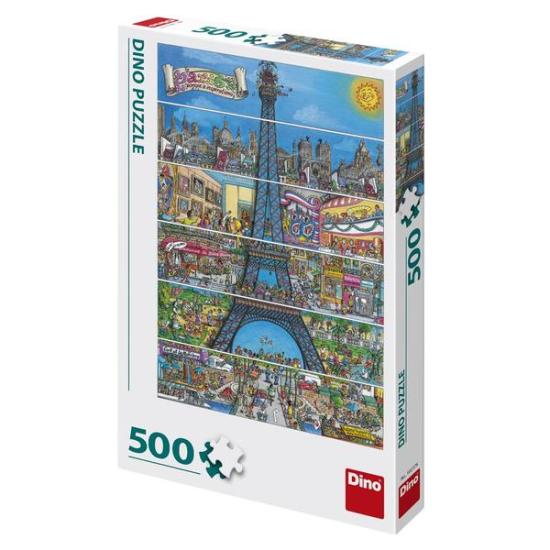 Dino Eiffelturm Puzzle 500 Teile