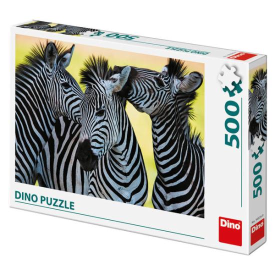 Dino-Puzzle Drei Zebras mit 500 Teilen