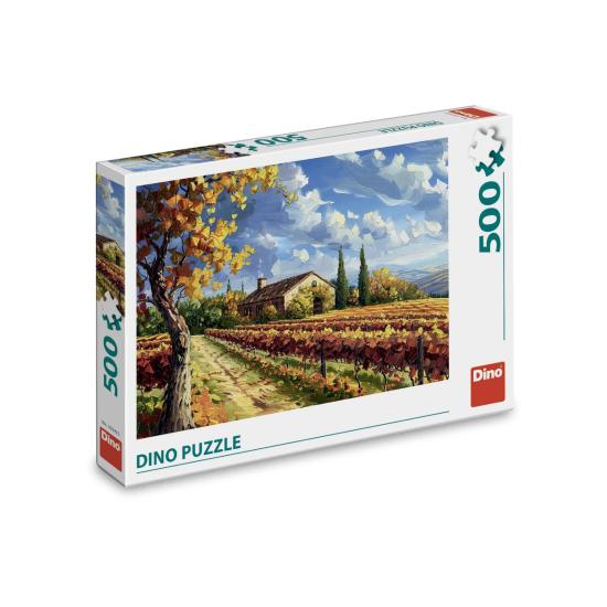 Puzzle Dino Bemalter Weinberg 500 Teile