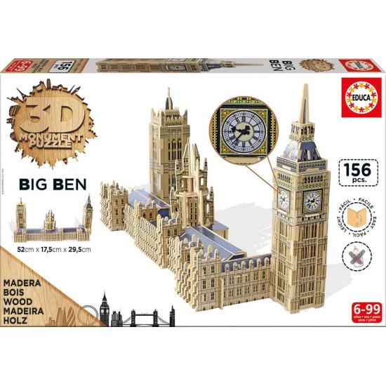 Educa 3D-Puzzle Big Ben und Londoner Parlament mit 156 Teilen