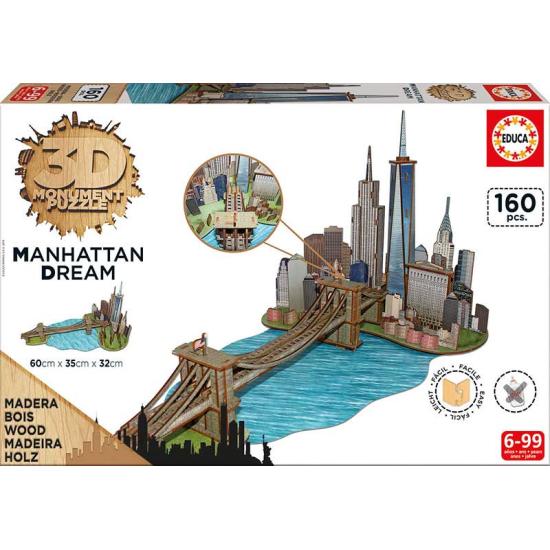 Educa 3D Manhattan Dream Puzzle mit 160 Teilen