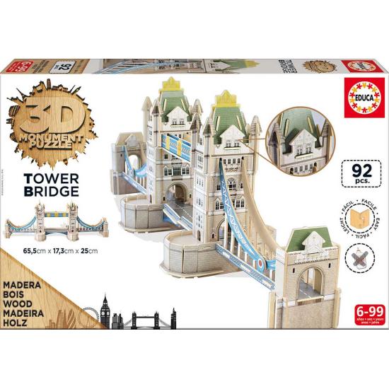 Educa 3D-Puzzle Tower Bridge von London 92 Teile