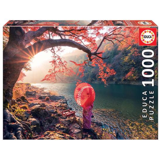 Educa Puzzle Sonnenaufgang am Katsura-Fluss, Japan 1000 Teile