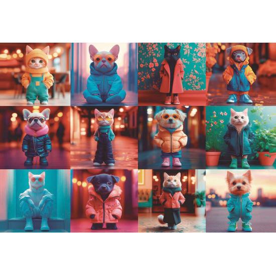 Puzzle Educa Mode Tiere 200 Teile