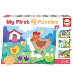 Puzzle zur Bildung von Müttern und Babys Progressiv 5+6+7+8 Teil