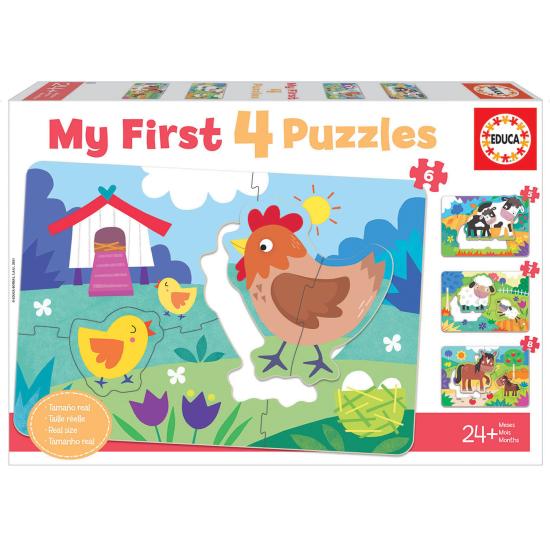 Puzzle zur Bildung von Müttern und Babys Progressiv 5+6+7+8 Teil