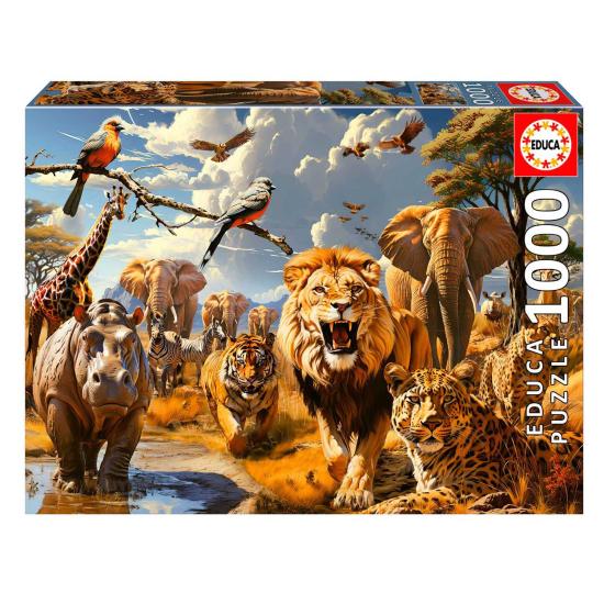 Puzzle Educa Wilde Tiere 1000 Teile