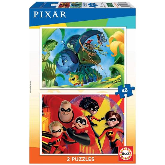 Educa Bugs + The Incredibles Puzzle 2 x 48 Teile