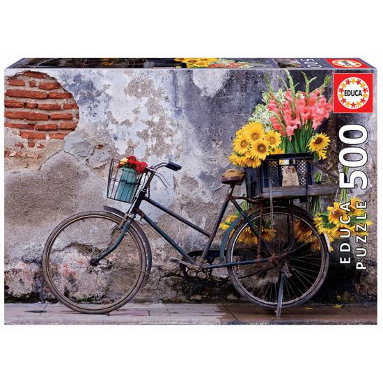 Educa Fahrrad mit Blumen Puzzle 500 Teile