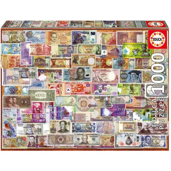 Educa Puzzle Weltbanknoten mit 1000 Teilen
