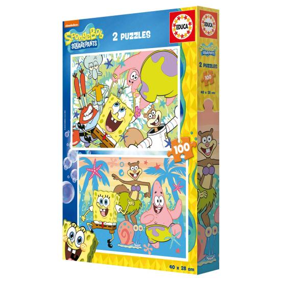 Puzzle Educa Schwamm Bob 2 x 100 Teile