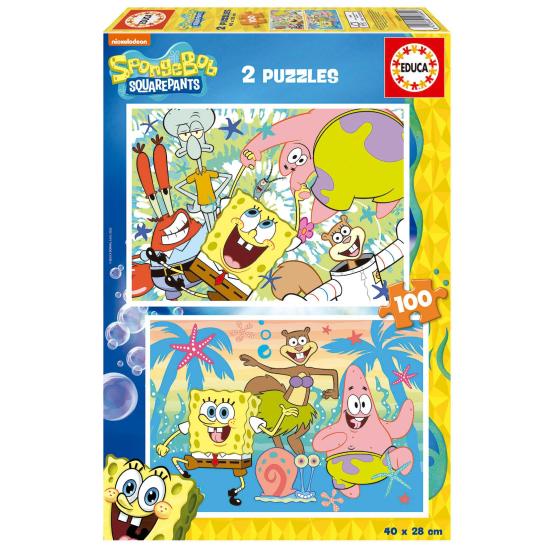 Puzzle Educa Schwamm Bob 2 x 100 Teile