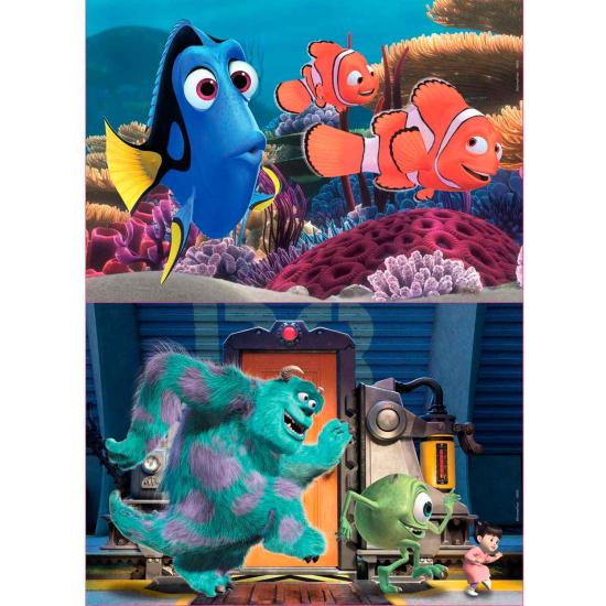 Educa Findet Nemo + Monsters Puzzle aus 2 x 25 Holzstücken