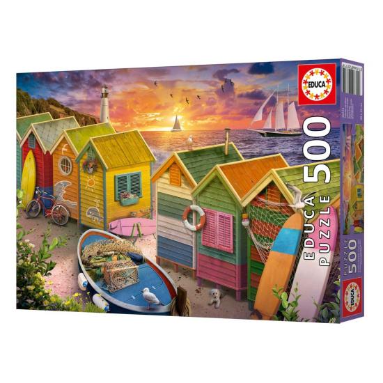 Puzzle Educa Strandhütten 500 Teile