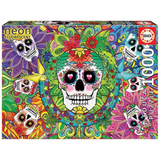 Educa Sugar Skulls Puzzle, Neon, 1000 Teile