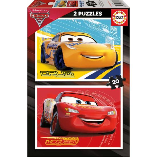Educa Cars 3 Puzzle mit 2 x 20 Teilen