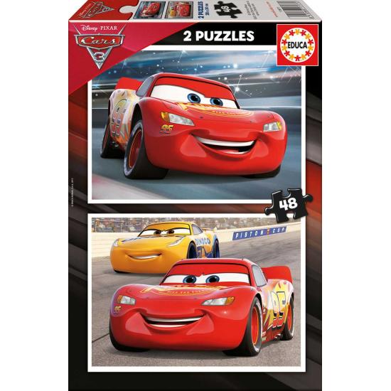 Educa Cars 3 Puzzle mit 2 x 48 Teilen Educa Cars 3 Puzzle mit 2 x 48 Teilen
