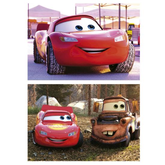 Educa Cars On The Road Puzzle aus 2 x 16 Holzteilen