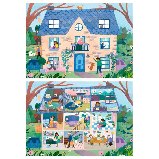 Puzzle Educa Heim Inside-Out 2 x 100 Teile Puzzle Educa Heim Inside-Out 2 x 100 Teile
