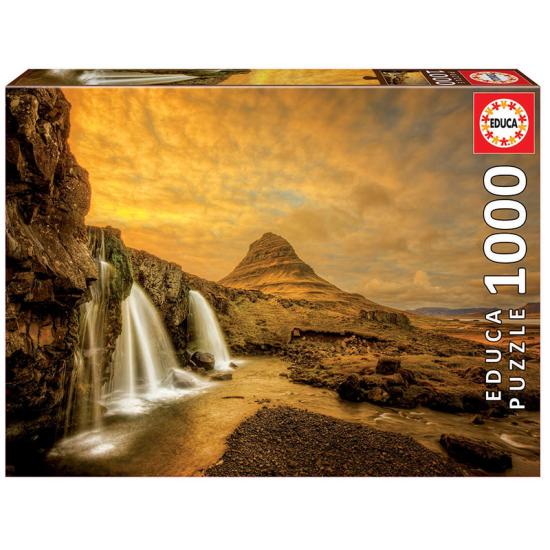 Educa Kirkjufellsfoss Wasserfall-Puzzle, Island 1000 Teile