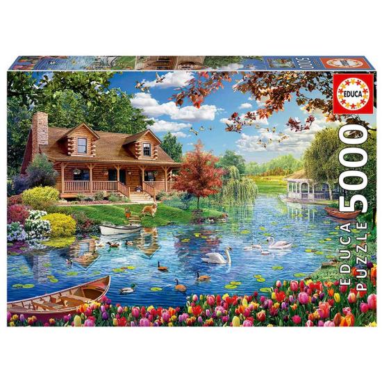 Educa Little House on the Lake Puzzle 5000 Teile