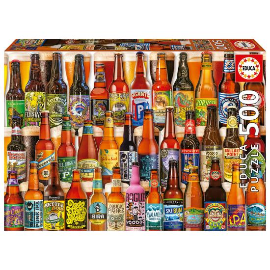 Educa Craft Beers Puzzle mit 500 Teilen
