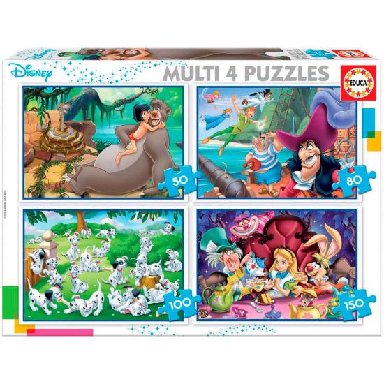 Puzzle Educa Classics Disney Multi Progressive 50+80+100+150 Puzzle Educa Classics Disney Multi Progressive 50+80+100+150