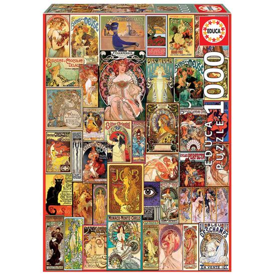 Educa Collage Jugendstil-Puzzle mit 1000 Teilen