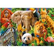 Educa Collage-Puzzle mit wilden Tieren, 500 Teile