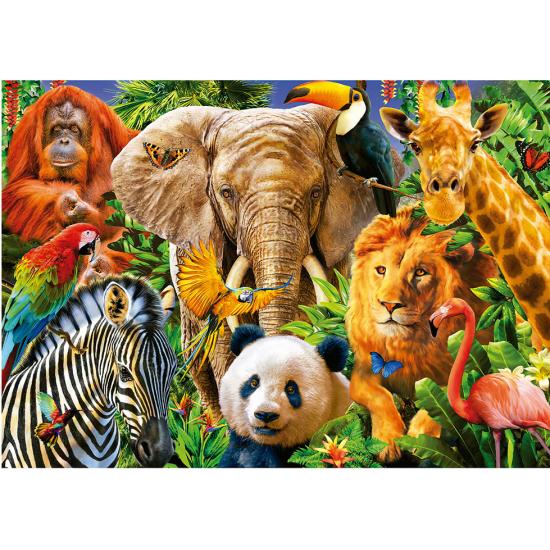 Educa Collage-Puzzle mit wilden Tieren, 500 Teile