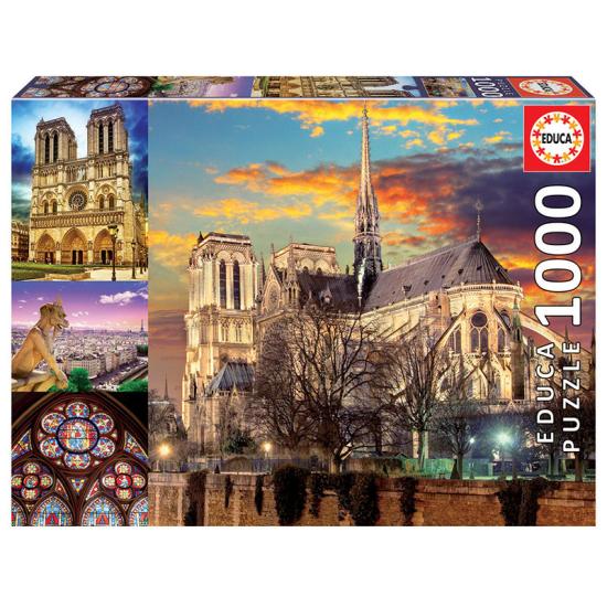 Educa Collage-Puzzle von Notre Dame 1000 Teile
