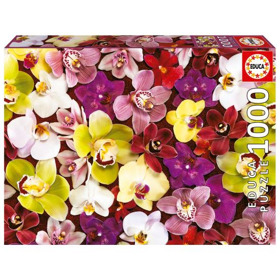 Educa Puzzle-Collage aus Orchideen mit 1000 Teilen