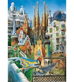 Educa Collage Gaudí Puzzle (Miniaturteile) mit 1000 Teilen