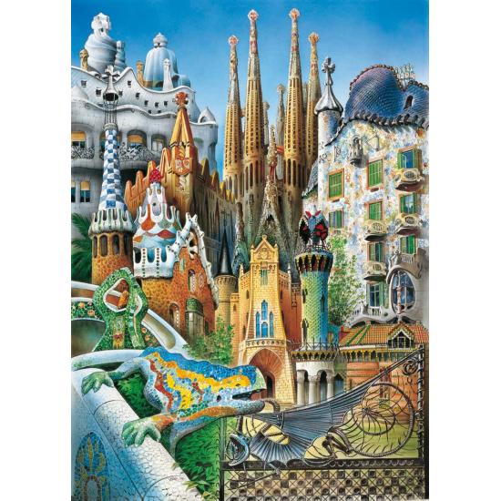 Educa Collage Gaudí Puzzle (Miniaturteile) mit 1000 Teilen
