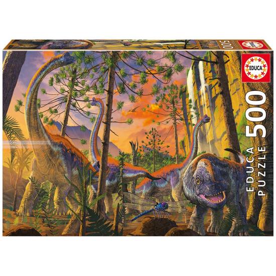 Educate Curious Dinosaurs-Puzzle mit 500 Teilen