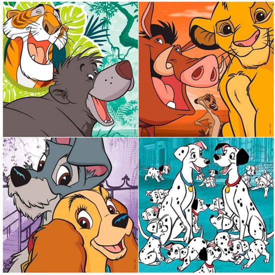 Educa Disney Animals 2 Progressives Puzzle 12+16+20+25 Teile