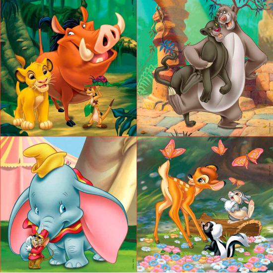 Educa Disney Animals Progressives Puzzle 12+16+20+25 Teile