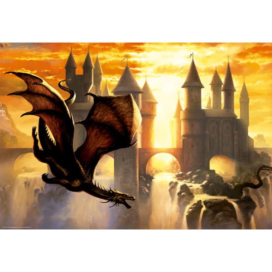 Educa Drachen bei Sonnenuntergang Puzzle 1000 Teile