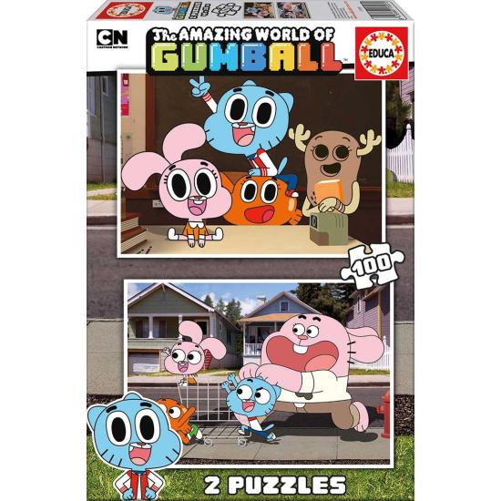 Puzzle Educa Die fantastische Welt von Gumball 2 x 100 Teile Puzzle Educa Die fantastische Welt von Gumball 2 x 100 Teile