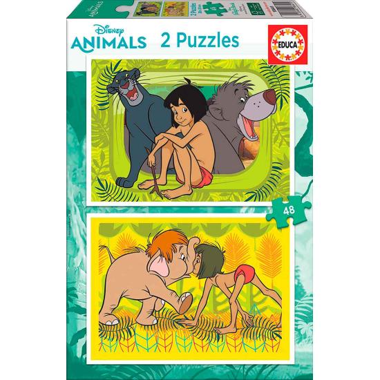 Puzzle Educa Das Dschungelbuch mit 2 x 48 Teilen