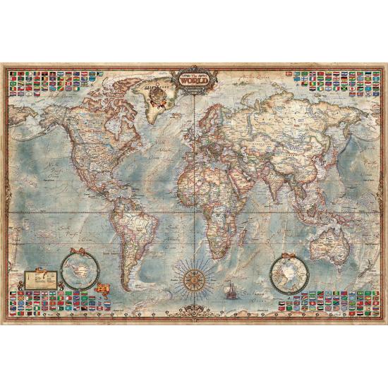 Puzzle Educate the World, politische Karte mit 4000 Teilen